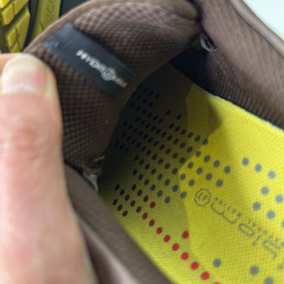 Ecco Brown and Yellow Sneakers with Cushioned biomComfort - Picture 10 of 12